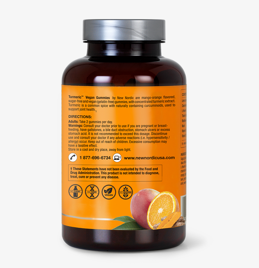 Turmeric ™ Gummies Sugar Free & Vegan Supplement to Relieve Joint Pain